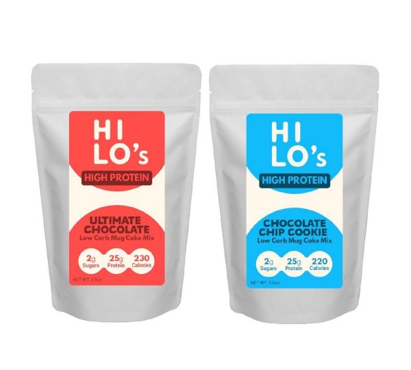Variety Pack- 2 Keto High Protein. Low Carb. Lava Mug Cake Baking Mix