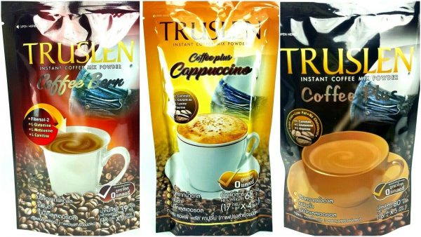 Truslen Instant Coffee Mix Powder, Slim Healthy L-Glutamine Weight Loss No Sugar
