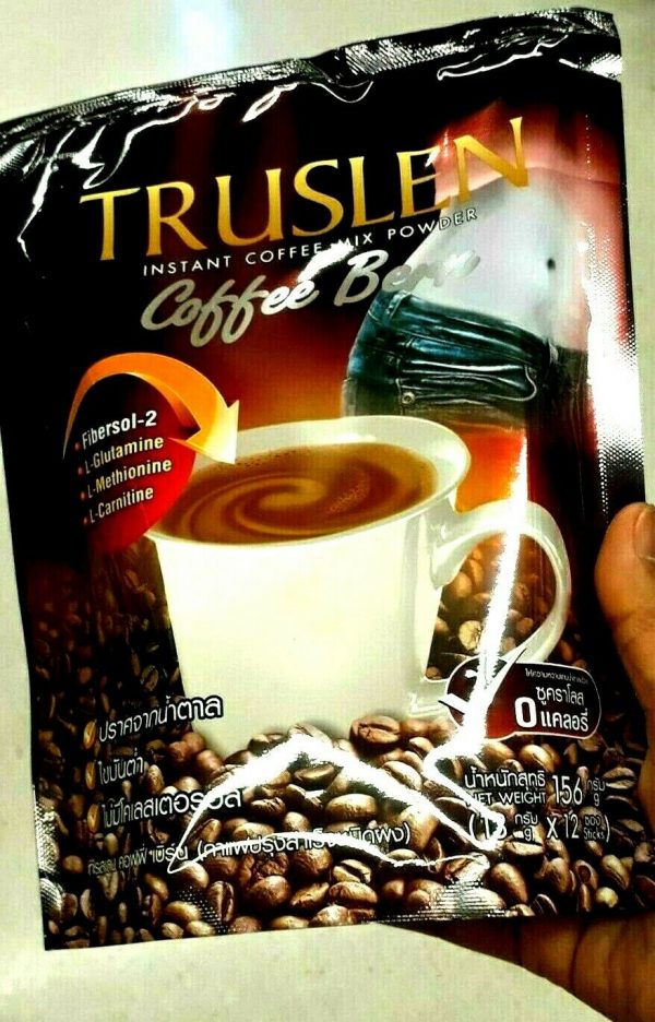 TRUSLEN Instant Coffee Mix Powder L-Glutamine Slimming Weight Loss No Sugar 156g