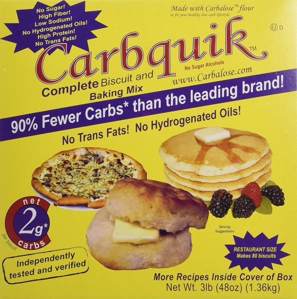 Keto Bisquick Carbquik Baking Biscuit Mix 48oz Low Carb Flour Pancakes Muffins