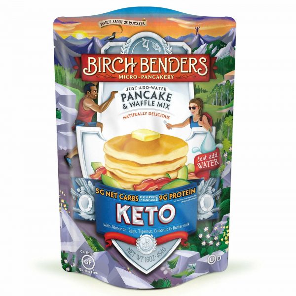 Low Carb Pancake Mix & Waffle Mix by Birch Benders, Keto - FREE 2 DAY SHIPPING