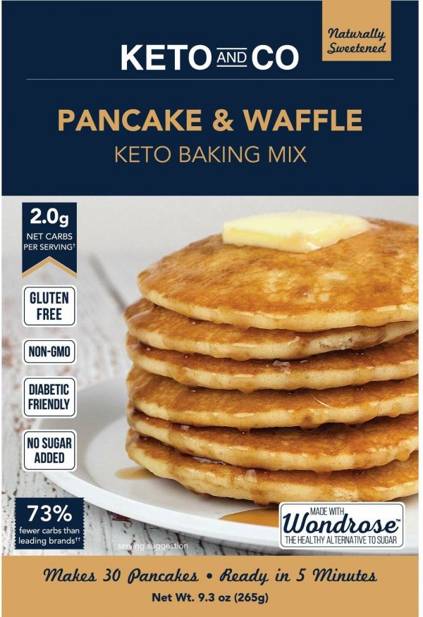 Low Carb Baking Mix, Keto and Co Pancake and Waffle Mix - FREE 2 DAY SHIPPING