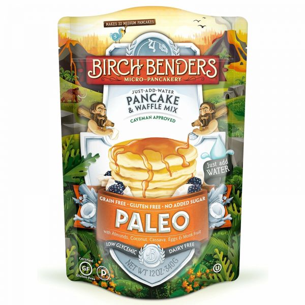Paleo Pancake Waffle Mix Low Carb Protein Fiber Coconut Almond Flour 12 Ounce