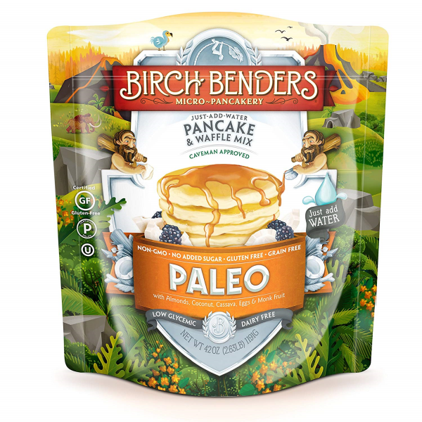 Paleo Pancake and Waffle Mix by Birch Benders, Low-Carb, High Protein, High Low